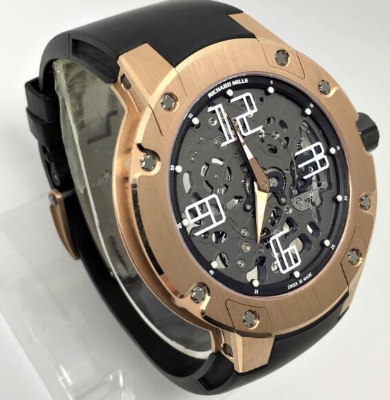 Richard Mille Replica Watch RM 033 Extra Flat Automatic Pink Gold